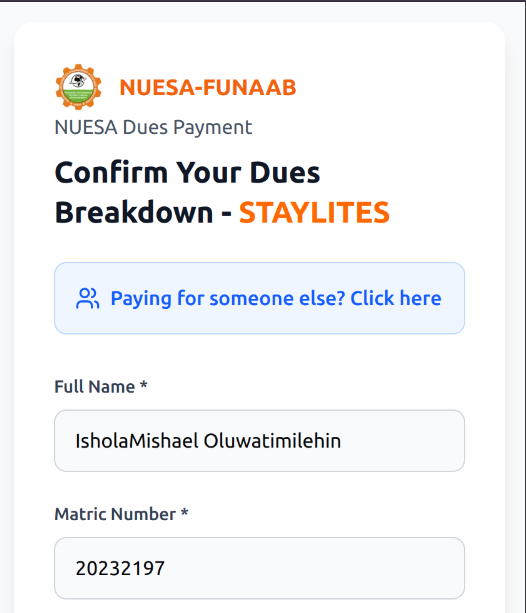 Nuesa Payment Portal